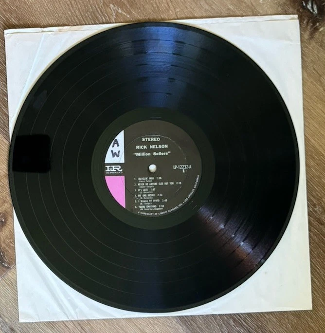 Ricky Nelson Million Sellers Vinyl Stereo Imperial 1963 - Image 4 of 4