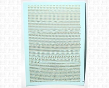 K4 HO Scale Water Slide Decals Gold 3/32 Inch Railroad Roman Letter Alphabet