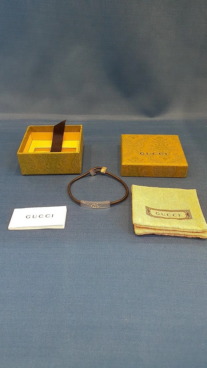 Bracciale Gucci Sv925 in pelle