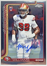 2025 Topps Chrome Mykel Williams Rookie Variation Autograph - 49ers