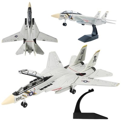 Realistisches F-14 Tomcat 1/72 Modellflugzeug Weiß Geschenk für Modellfans