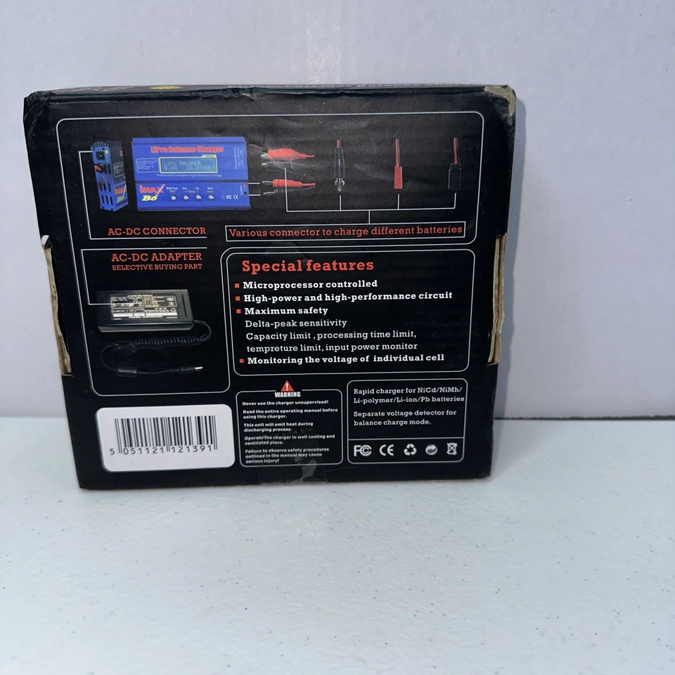 IMax B6 80w Li-ion Poylmer Balance Charger LiIon LiPo LiFe NiCD NiMH Deans T - Image 2 of 4