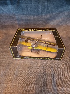 Stearman Plane Bank Golden Rule Lumber Center Limited Edition #37531 