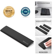 Comfortable Ergonomic Wrist Rest Pad - Memory Foam Design for Gaming Keyboards
