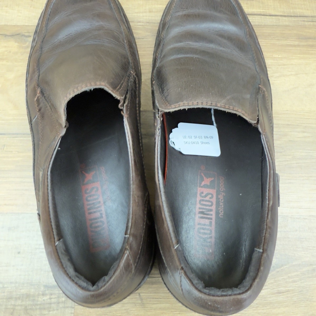 Pikolinos Brown Loafers Slip On Oviedo Shoes Loafers Mens EUR 42 US 9 Pikolinos Oviedo Brown Leather Slip On Loafers Men main image 2