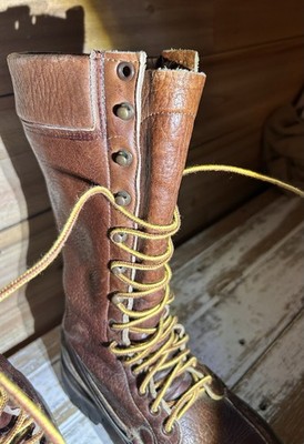 Russell Moccasin Boots Men's US 8D (Std) Small Sole Flaw On Left