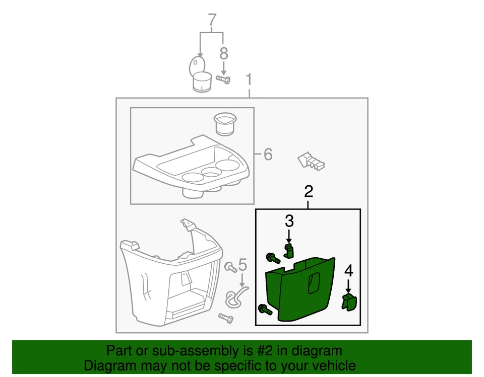 Panel de instrumentos de ébano genuino GM 84775260 puerta compartimento 8 Foto 3 de 3