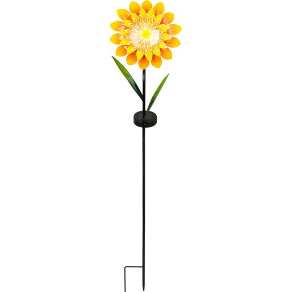 6X Solar Blumenstecker Gartenleuchte Metall 6 Led Warmweiß Garten Deko IP44-image