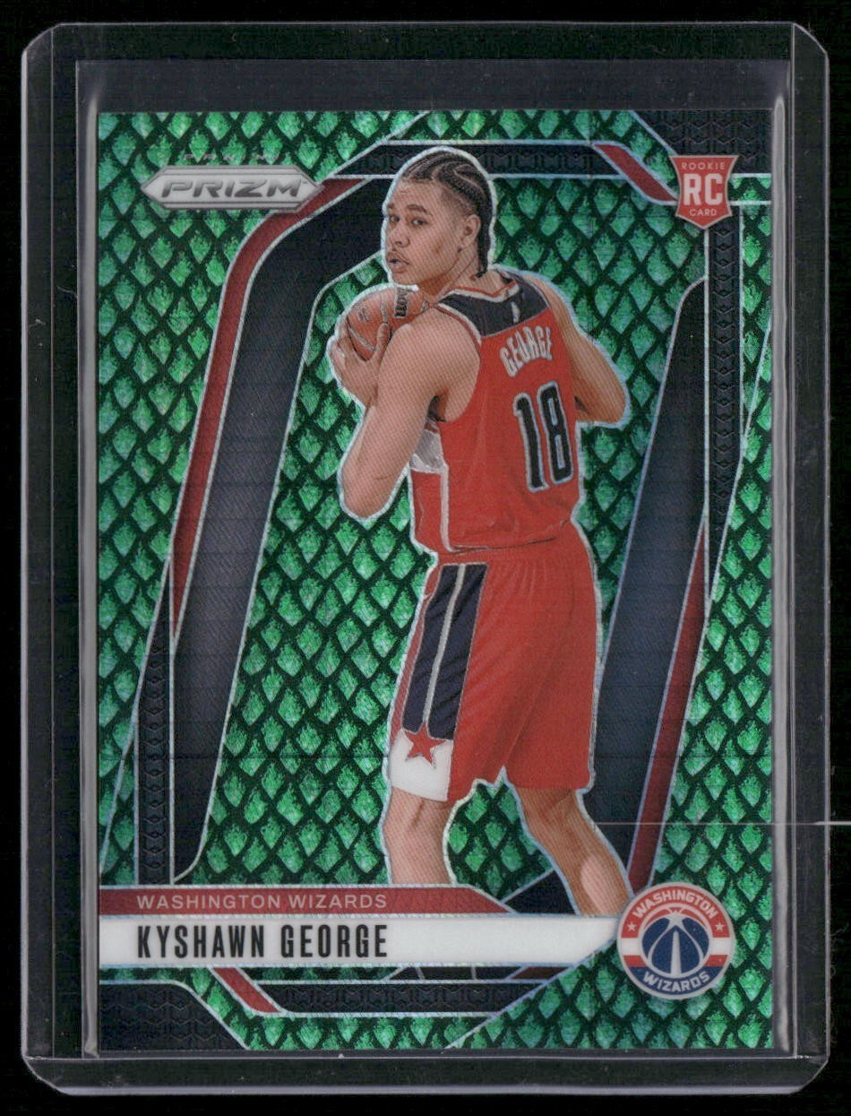 2024-25 Panini Prizm - Kyshawn George #257 Jade Dragon Scale Prizm /48 (RC)