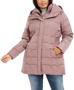 mauve puffer coat