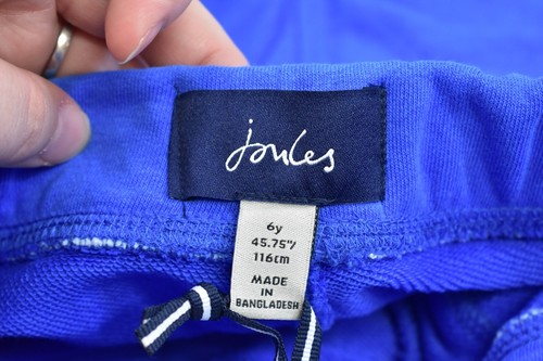 Joules Hamden Crab Blue Drawstring Cotton Casual Shorts w Pockets Youth Boys 6Y - Picture 3 of 8