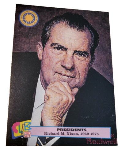 1992 Club Pro Set Presidents #36 Richard Nixon Trading Card Smithsonian (G6