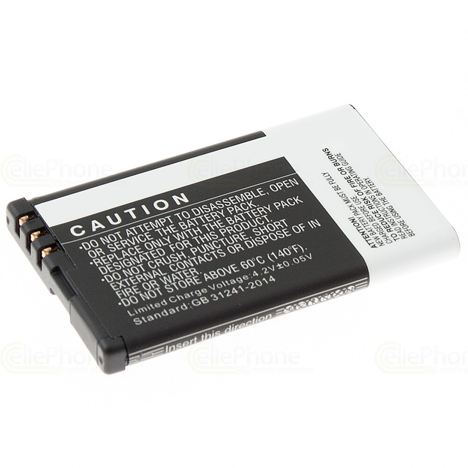 BATTERIE ORIGINALE NOKIA BL-5CT 1050mAh 3,7V 3,9Wh OEM Classic 3720/6303/ 6303i/6730 5220 XpressMusic C3-01 Touch&Type C5 C6-01 - Téléphonie