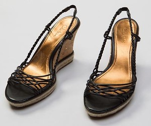cole haan black wedges