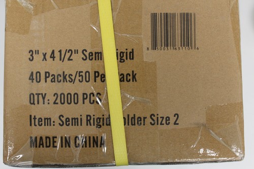 (2000) Humongous Hoard Semi Rigid Size 2 Standard Size Cards 3 x 4 1/2" - Case - Picture 2 of 3