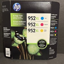 Genuine HP 952XL 3 Pack Cyan/Magenta/Yellow Expired 2018 High Yield NOS
