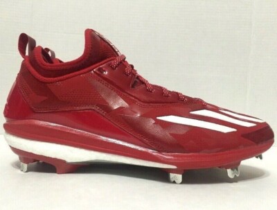 Adidas Energy Boost Icon 2.0 Metal Baseball Cleats Red White Mens Size 12