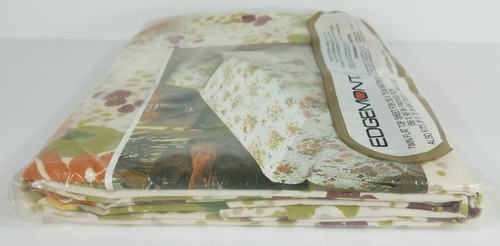 Nuevo en Paquete Edgemont Floral Fantasía De Colección Algodón Poliéster Muselina Doble Sábana Plana 66x96 pulgadas - Imagen 12 de 12