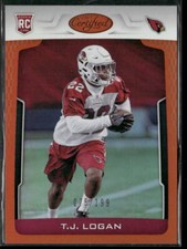 2017 Panini Certified T.J. Logan #150 Orange /199 Rookie RC Arizona Cardinals