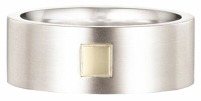 Dolan Bullock Saint Tropez Stainless Stl  18k gold  ring nrg10100c msrp $250