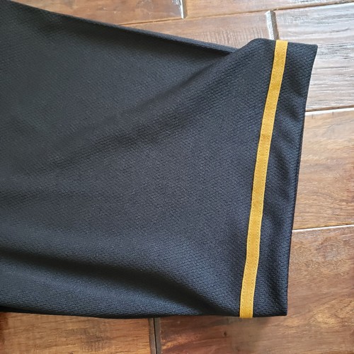 Alpha Phi Alpha Baseball Jersey Mens XL Fraternity Embroidered Black Yellow - Picture 7 of 17