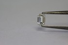 loose GIA certified emerald cut .74ct diamond SI1 F vintage estate antique — photo 2