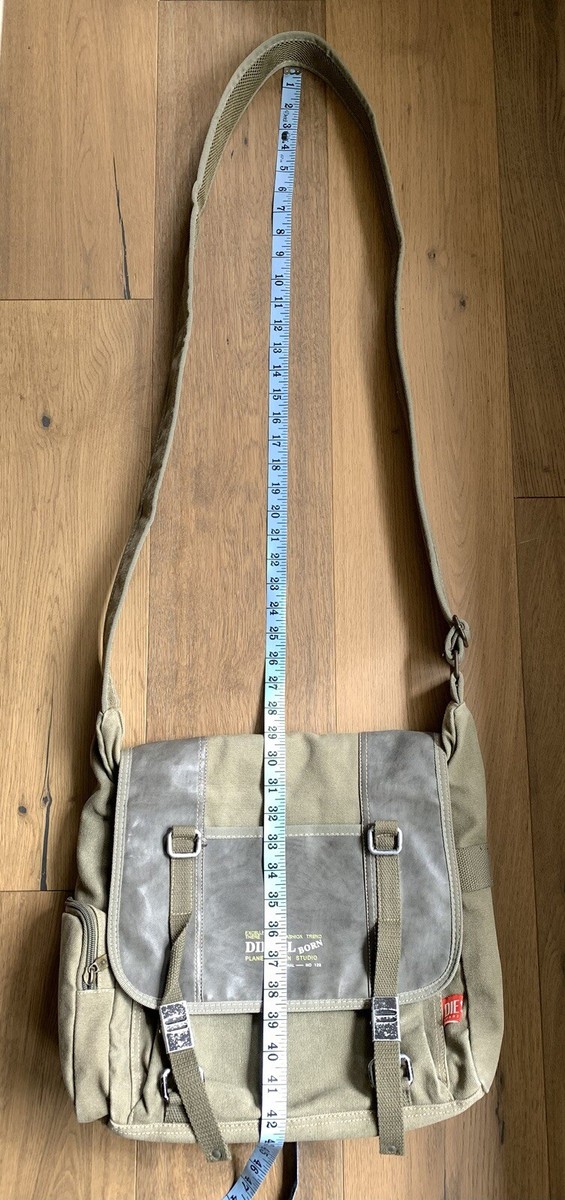 DIESEL Messenger Spare Parts Bag Utility Military Y2K Canvas