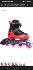 PAPAISON Adjustable Inline Skates for Adults with Full Light Up Wheels. XL