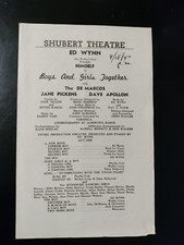 Ed Wynn in Boys And Girls Together - 1940 - Shubert Theatre, Boston - Program Ed Wynn in Boys And Girls Together - 1940 - Shubert Theatre, Boston - Program