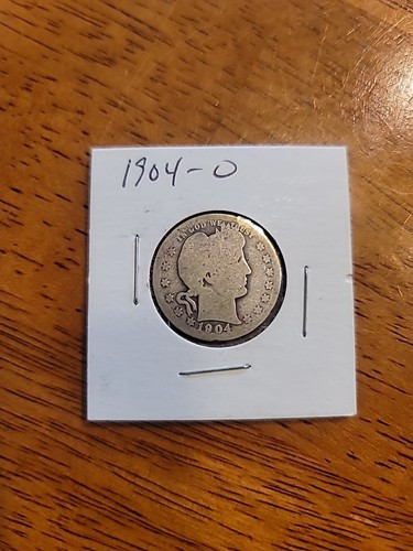 1904 O Barber Quarter. Very Low Mintage - Picture 1 of 2
