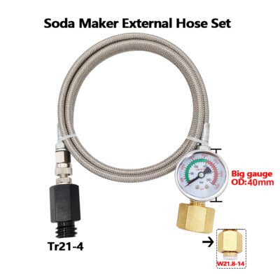 #ad #ad W21.8 14 CO2 Cylinder Adapter High Pressure Hose for CO2 Tank to Soda Maker $44.99