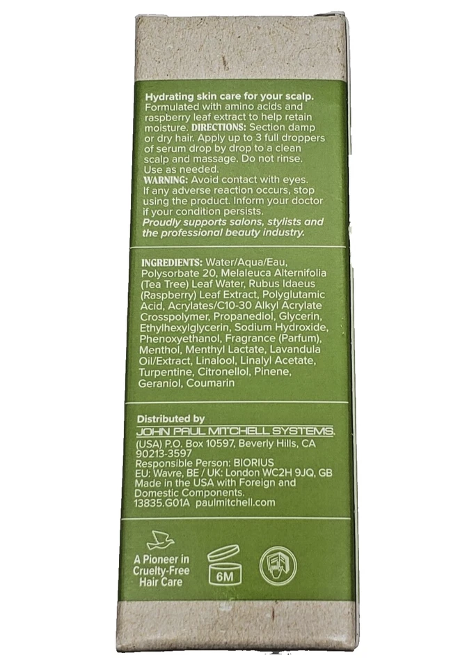 Suero para cuero cabelludo seco Paul Mitchell Tea Tree 1,85 fl oz Foto 2 de 4