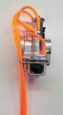 LECTRON BILLETRON CARBURETOR VENT HOSE KIT OVERFLOW TUBE CARB NEON ORANGE