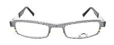 New Authentic Eye'DC V792 000 90s France Vintage Black White Metal Eyeglasses