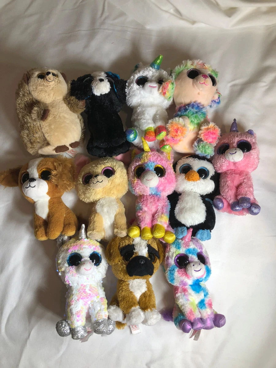 Ty Beanie Boos Lot of 12 Some Retired Some with Tags All Good Condition