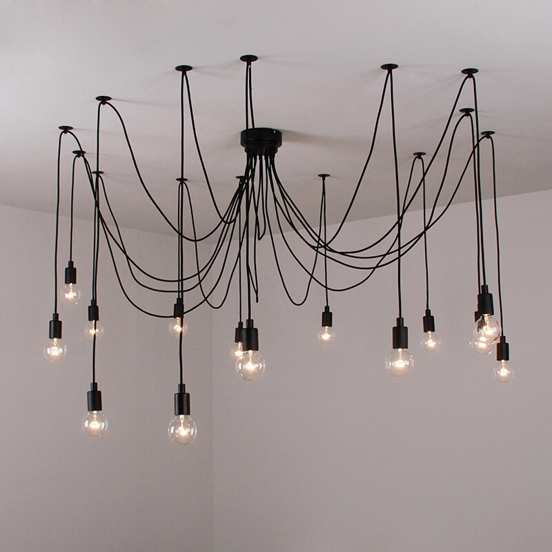 Vintage Spider Chandelier Ceiling Light Fixture Industrial