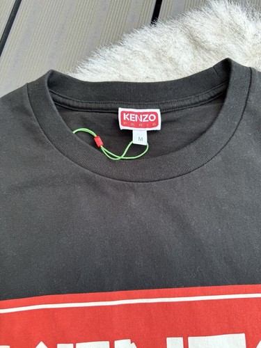 Kenzo Paris Classic Logo Tshirts | Black/Red | Size Medium M | Box - 第 5/9 張圖片