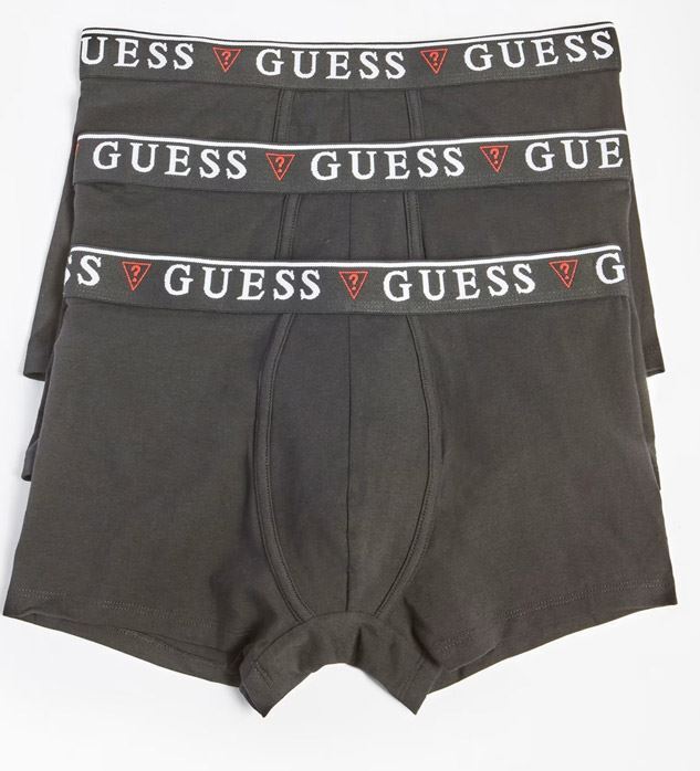 GUESS -A99 3 Упаковки шорт-боксеров Herren Unterwsche Schwarz S - XL 7990₽