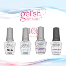 Harmony Gelish Top Base Soak-Off No-wipe Gel Polish *Pick Any*