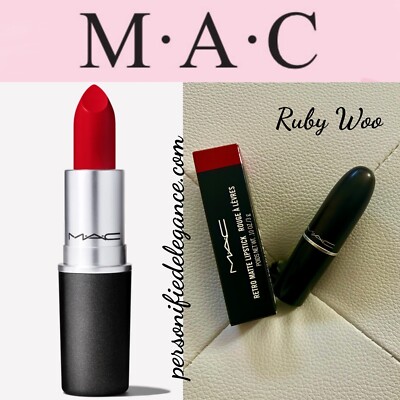 NEW M·A·C Retro Matte Ruby Woo Lipstick Full Size