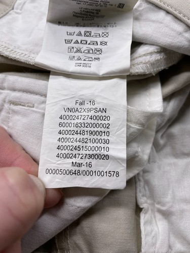 Vans Pants Boys 7 Khaki Beige Straight Leg New - Picture 6 of 10