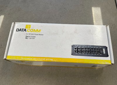 DATACOMM ELECTRONICS 4x16 RJ45 Telephone Module (Part # 70-0026)