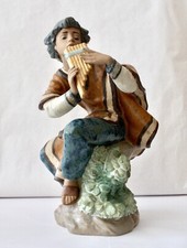 Lladro ANDEAN FLUTE PLAYER by Regino Torrijos 2174. Signed by Rosa Lladr . MINT