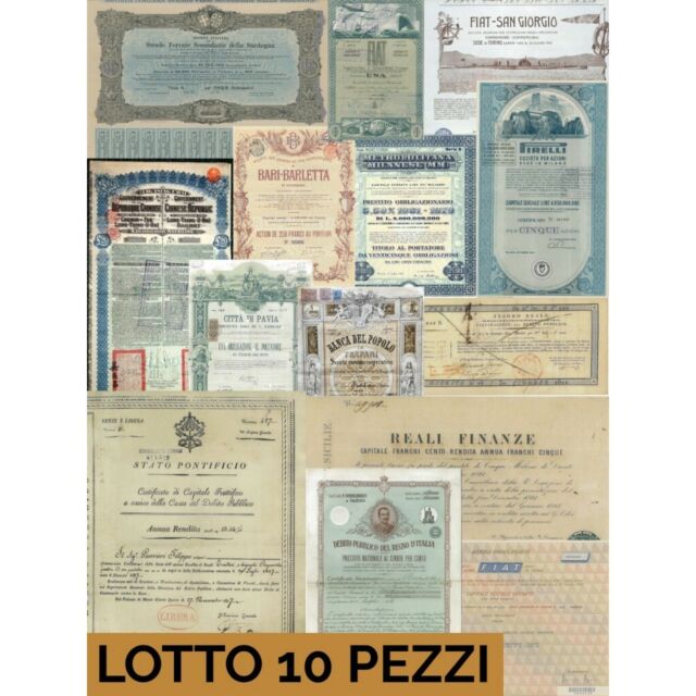KIT BENVENUTO LOTTO TITOLI FINANZIARI STORICI E DEKO DA COLLEZIONE KIT BENVENUTO LOTTO TITOLI FINANZIARI STORICI E DEKO DA COLLEZIONE