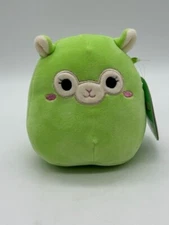 Kellytoy Squishmallows Jim the Llama Alpaca Green Mini 5" Plush Stuffed Toy NWT