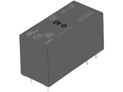 Relais Hongfa HF115F-012-1H3A 12VDC 16A 6 Broches - Pour Montage Sur Circuit Imprimé