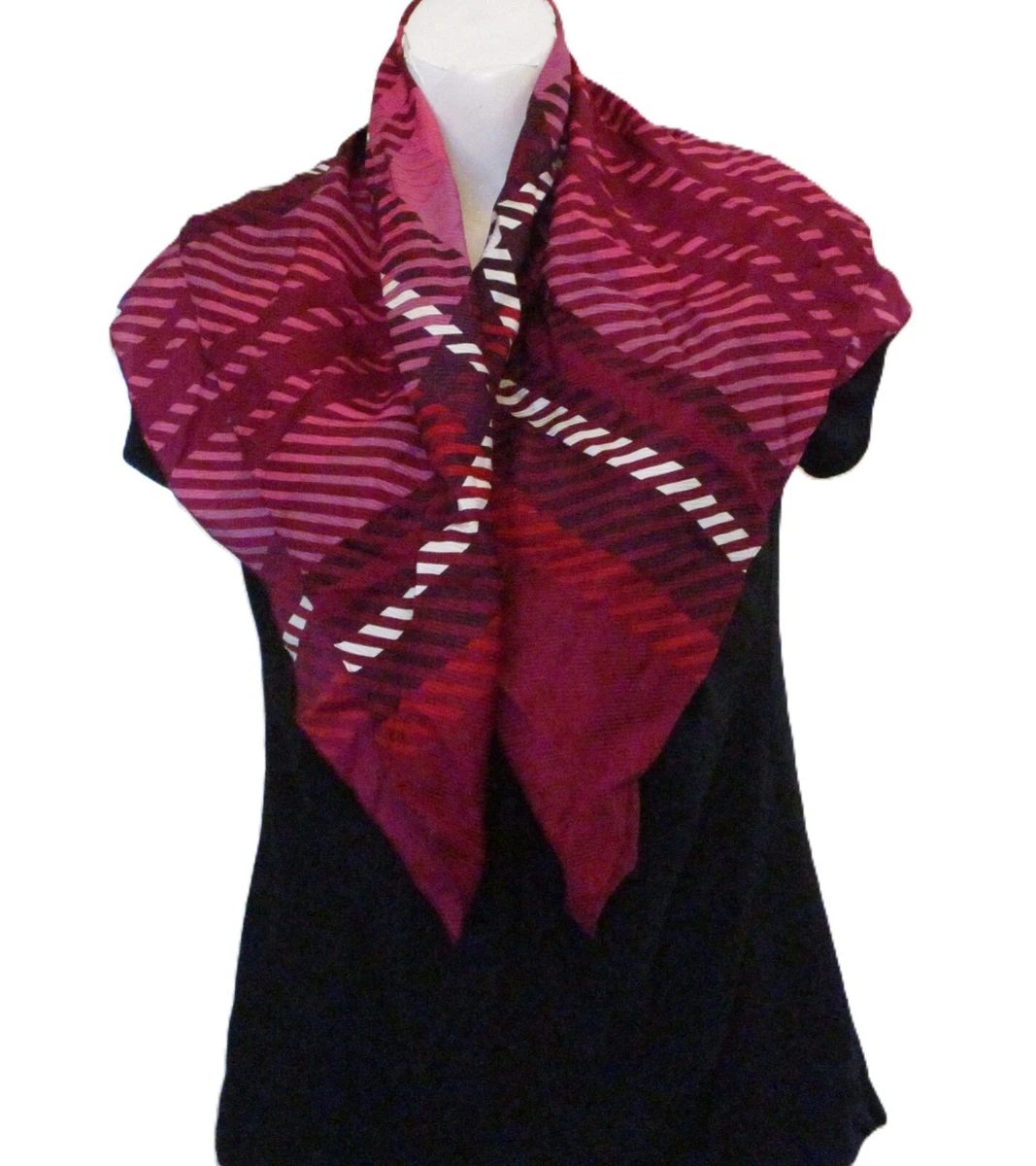 Talbots Women Talbots Scarf in a Stylish Red and Black Laurel Leaf Pattern main image 0