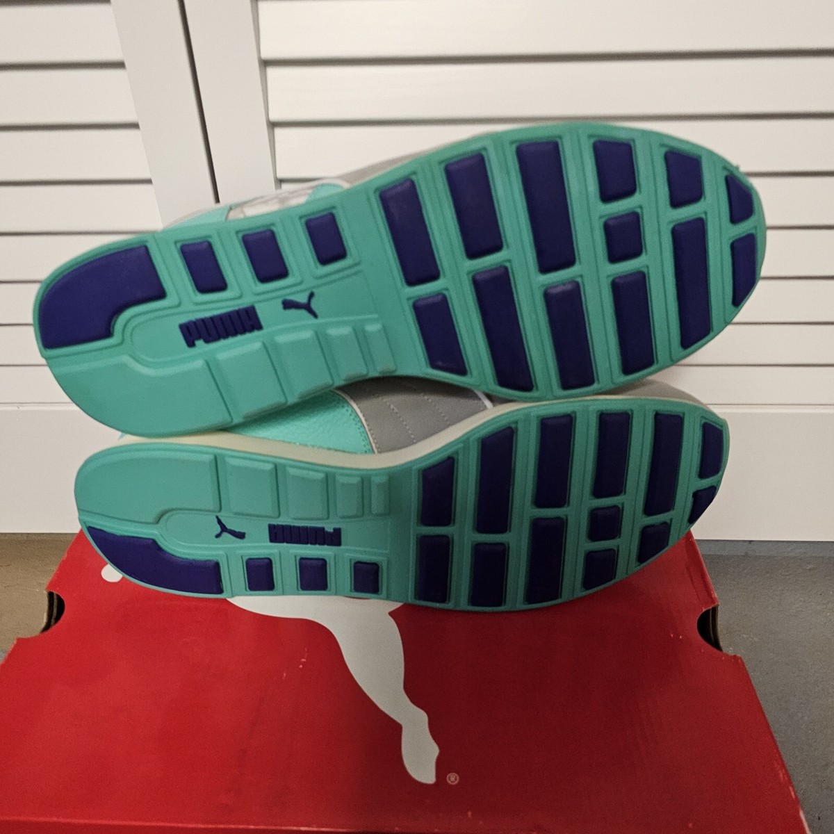 PUMA RS 100 DD BLUEISH GREEN/GREY #356709 03 RUNNING  display picture 2