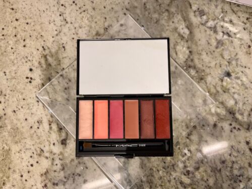 MAC Tailormade 6 Warm Lips Palette Limited Edition NIB Authentic Full Size - Picture 9 of 12
