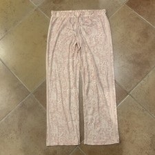 Lucky Brand Pajama Pants Small Adult Pink Paisley Straight Leg Stretch Womens S